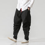 Pantalones Anchos de Lino