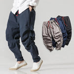 Pantalones Anchos de Lino