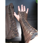 Mittelalterlicher Cosplay-Kunde Steampunk Lederarmstulpe
