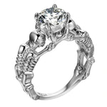 Skeleton Skull Ring